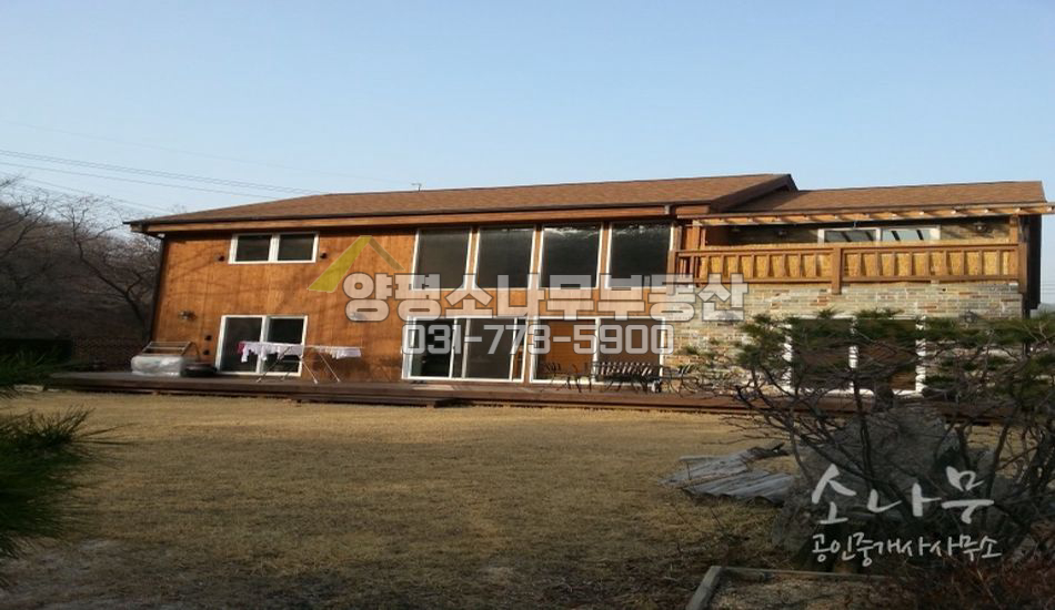광주시 퇴촌면 접근성 좋은 캐나다 목조 신축전원주택 입니다.