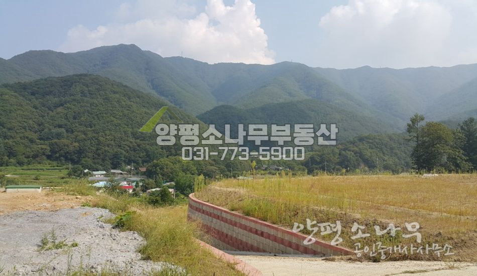 양평군 강하면 토목완료 전망좋은 땅/건축허가 득