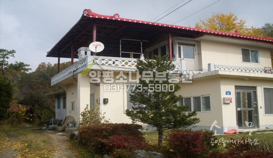 양평군 양평읍  남향 전원주택입니다.